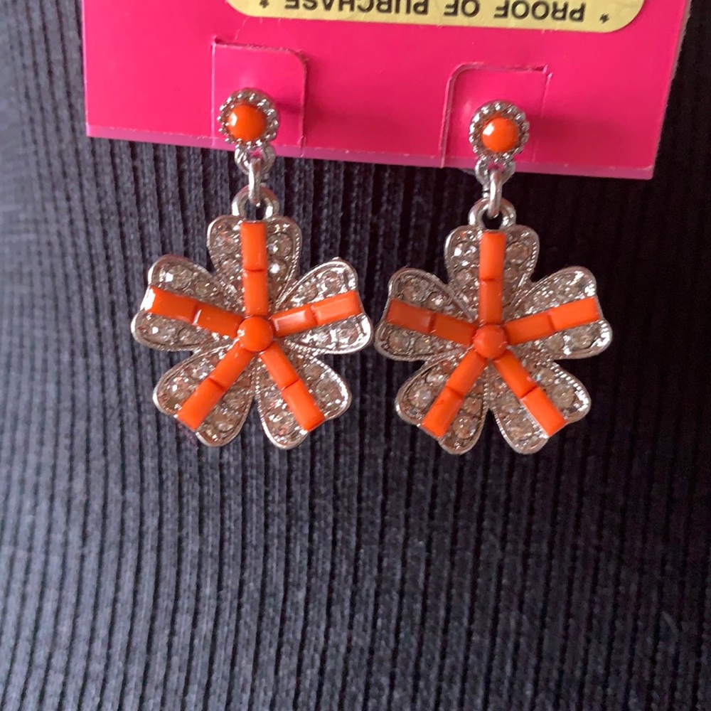 Betsey Johnson flower earrings